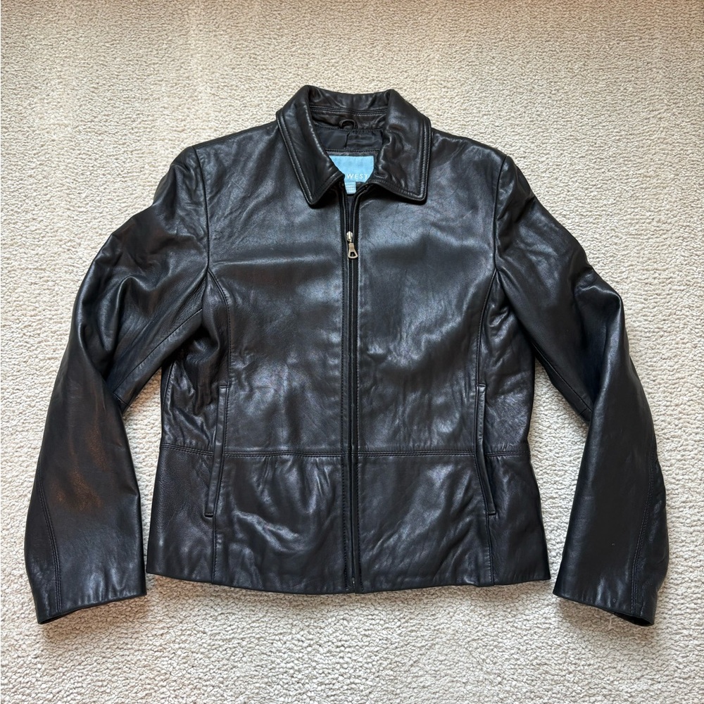 Vintage Nine West genuine leather jacket